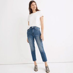 Madewell Slim Crop Boyjean Size 29 Lavern wash